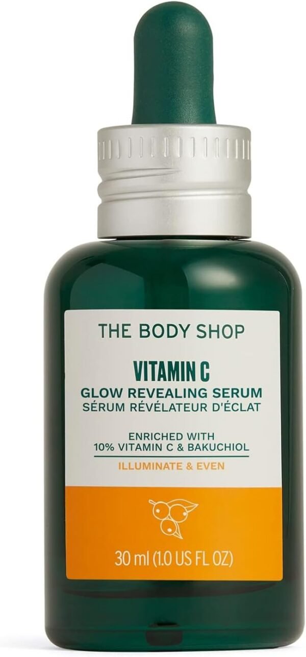 The Body Shop Soro revelador de brilho de vitamina C – para pele opaca e cansada – vegano – 30 ml