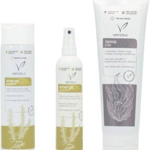 Tratamento Capilar Profissional Vernatus Shampoo + Loção + Lama Detox Estimulador de Crescimento Original 100% Natural Dermocosmético