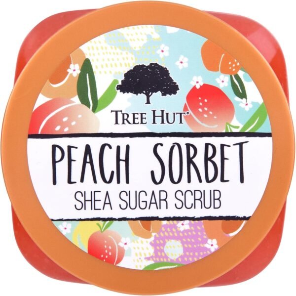 Tree Hut Shea Sugar Scrub Esfoliante Corporal - Peach Sorbet 510g - Imagem 2