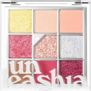 UNLEASHIA Glitterpedia Eye Shadow |Palette|Eye Makeup|Point Makeup Vegan|Cosmetics|Korean Cosmetics|Daily|matte|glitter|shimmer|pearl|daily|party|sparkling… (NO.7 All of Peach Ade)