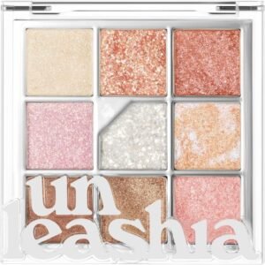 UNLEASHIA Glitterpedia Sombra para os olhos | Paleta | Maquiagem para os olhos | Maquiagem vegana | Cosméticos coreanos | uso diário | fosco|glitter|cintilante|pérola|diariamente|festa|cintilante..