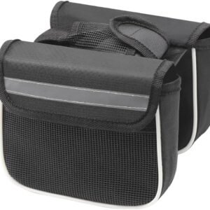 VDL Bolsa para suporte de bicicleta com alça refletiva, alta resistência e resistente ao desgaste, adequada para bicicletas de montanha, bicicletas de estrada, bicicletas urbanas