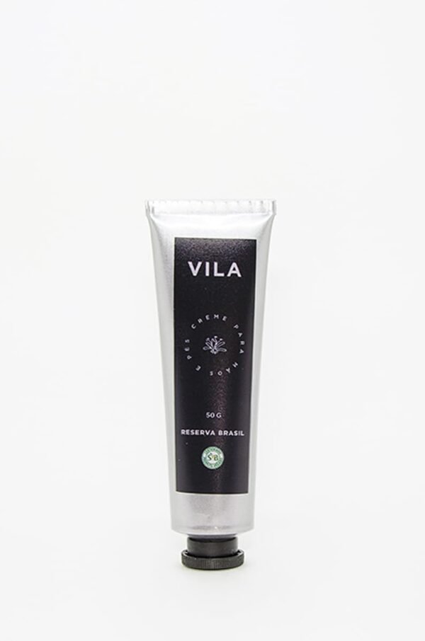 Vila Creme Hidratante para Mãos e Pés, 50g, com Óleo de Babaçu e Manteiga de Karité, Reserva Brasil