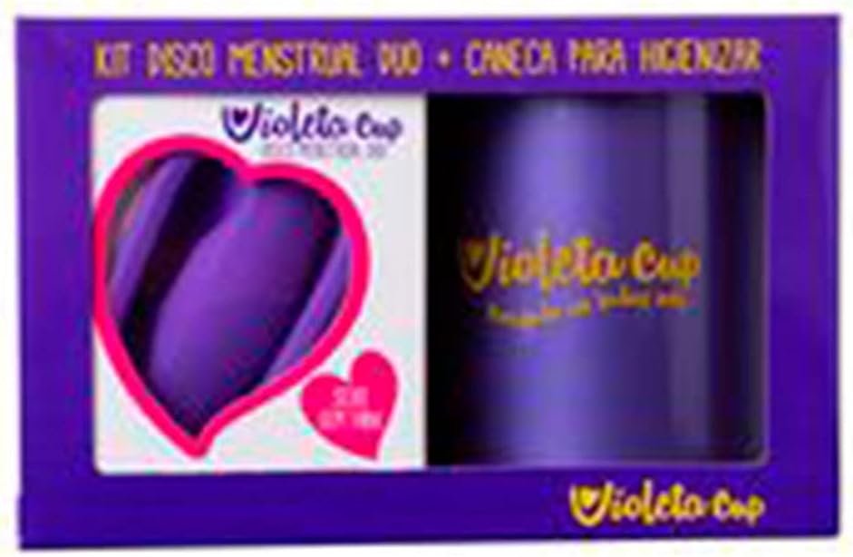 Violeta Cup Kit Caneca Higienizadora + Disco Menstrual Duo Cor Violeta Violeta Único 1 Violeta Cup Kit Caneca Higienizadora + Disco Menstrual Duo Cor Violeta Violeta Único