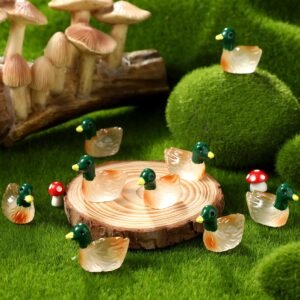 Wesiti 50 peças luminosas de pato-real, mini patos de resina, pequenas estatuetas de pato-real de resina, animais que brilham no escuro, amantes de pássaros da natureza, decoração de caça para