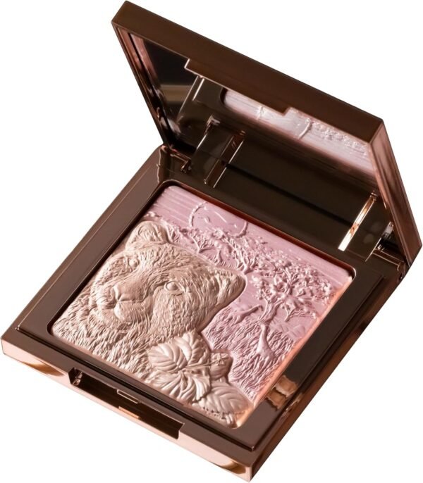 Whats Up Beauty - Serengeti Highlighter Duo - Shade Safari Sunset Talc Free Clean Cruelty Free Vegan Face Cheek Makeup
