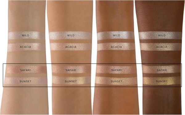 Whats Up Beauty - Serengeti Highlighter Duo - Shade Safari Sunset Talc Free Clean Cruelty Free Vegan Face Cheek Makeup - Imagem 2
