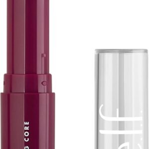 e.l.f. Brilho labial hidratante e nutritivo, batom colorido transparente, êxtase, 2,6 g