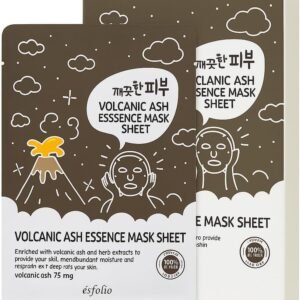 esfolio Máscara facial de cinza vulcânica – Máscara coreana de limpeza profunda para cuidados com os poros, controle de óleo, pele propensa a acne e oleosa – Cuidados com a pele hidratante e