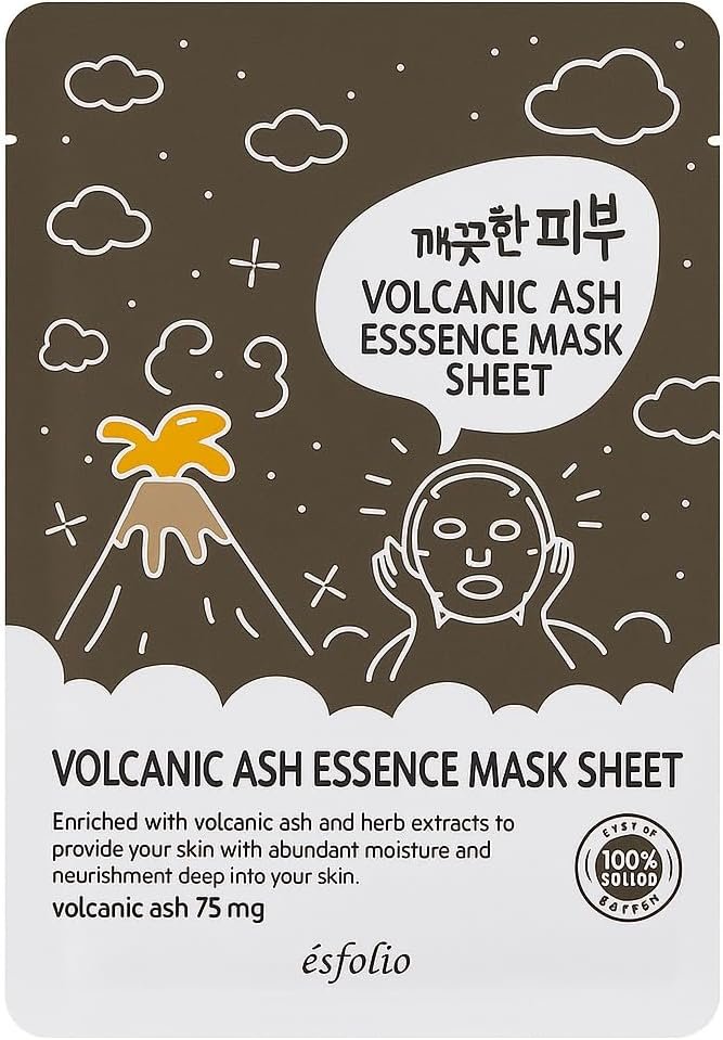 esfolio Máscara facial de cinza vulcânica – Máscara coreana de limpeza profunda para cuidados com os poros, controle de óleo, pele propensa a acne e oleosa – Cuidados com a pele hidratante e 2 esfolio Máscara facial de cinza vulcânica – Máscara coreana de limpeza profunda para cuidados com os poros, controle de óleo, pele propensa a acne e oleosa – Cuidados com a pele hidratante e - Imagem 2
