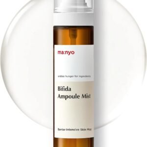 ma:nyo Manyo Factory Bifida Ampoule Mist 4,0 Fl Oz (120Ml) Névoa Facial com Pha, de Longa Duração, Nutritiva para Homens e Mulheres, K-Beauty Limpo