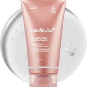 medicube Máscara Facial Peel-Off De Colágeno Para Envolvimento Noturno - Cuidado Com Elasticidade E Hidratação, Reduz Flacidez E Opacidade - Colágeno Hidrolisado Para Pele Brilhante - Cuidados Com